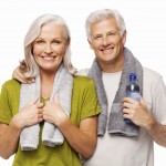 Senior Couple After Workout - Isolated